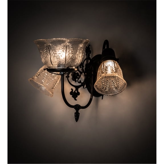 Meyda Tiffany 202831 Revival 3 Light 11" Tall Wall Sconce - Brown