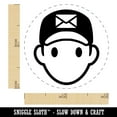 thumbnail image 2 of Occupation Mail Delivery Man Icon Rubber Stamp for Scrapbooking Crafting Stamping - Mini 1/2 Inch, 2 of 7