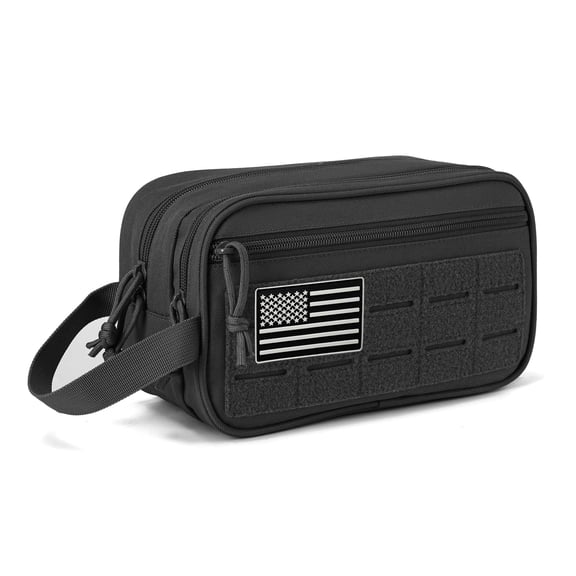 3L MOLLE Toiletry Bag for Men Travel Hygiene Organizer Water-Resistant Hiking Camping Dopp Kit