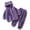 2a winter clothes for girls Purple, variant on Kids Fall Clothes for Girls Girls Fuzzy Pants Set Lapel Collar Pullover Fluffy Sweatshirt Fleece Pants Sweatsuit 2 Piece Outfits