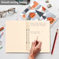 thumbnail image 4 of FORMRS 1-Subject Spiral Notebook 8" x 5" College Ruled 60 Refillable Sheet A5 Hard Cover, 2 Pack, Gray Snow Houses, 4 of 7