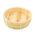 thumbnail image 4 of SHAPERME 30cm Rice Sushi Bowl Wooden Tub Mixing Bucket Wood Oke Hangiri Japanese Barre /,, 4 of 8