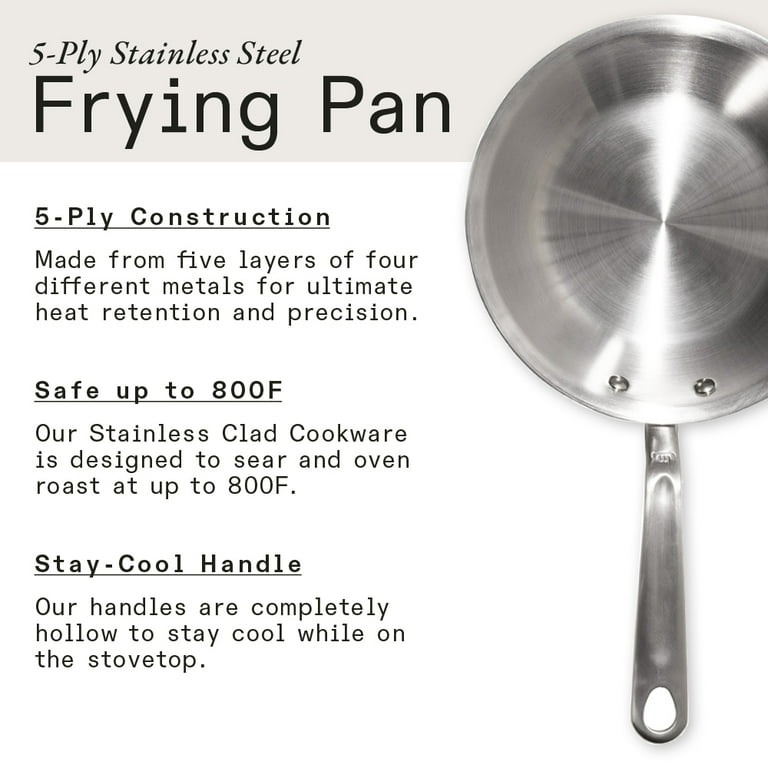All Clad D5 Brushed Stainless 8 Fry Pan