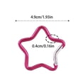 thumbnail image 2 of Mousqueton à Ressort en Forme d'Étoile en Alliage d'Aluminium pour Extérieur, Porte-Clés pour Sac à Dos, Camping, Randonnée, Voyage, Coussin en Caoutchouc, 2 of 2