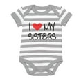 thumbnail image 1 of Tstars Boys Unisex Pregnancy Announcement Baby Shower I Love My Sisters Siblings Baby Shower Gifts Cute Newborn Party Baby Bodysuit, 1 of 5