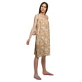 thumbnail image 3 of Moomaya Printed Sleeveless Nightdress For Ladies Button Placket Nightwear, 3 of 6