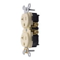 thumbnail image 2 of Contacto Doble Leviton Marfil 20A 125V 10.3X4.2Cm, 2 of 3
