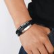 thumbnail image 5 of Pulsera de cuero vikingo de sol negro a la moda para hombres, joyería de estilo étnico, pulsera tejida a mano multicapa de 21,5 CM, pulsera con dijes para hombre, 5 of 5