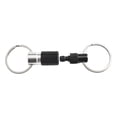 thumbnail image 4 of Portable Keychain with Detachable Metal Key Ring For 360° Rotation Dual Ring Buckle black, 4 of 8