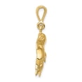 thumbnail image 2 of Real 14kt Yellow Gold Dolphin Charm Pendant; for Adults and Teens; for Women and Men, 2 of 3