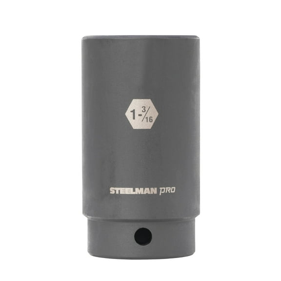 STEELMAN PRO 1/2-Inch Drive 1-3/16-Inch Deep 6-Point Impact Socket, 60515
