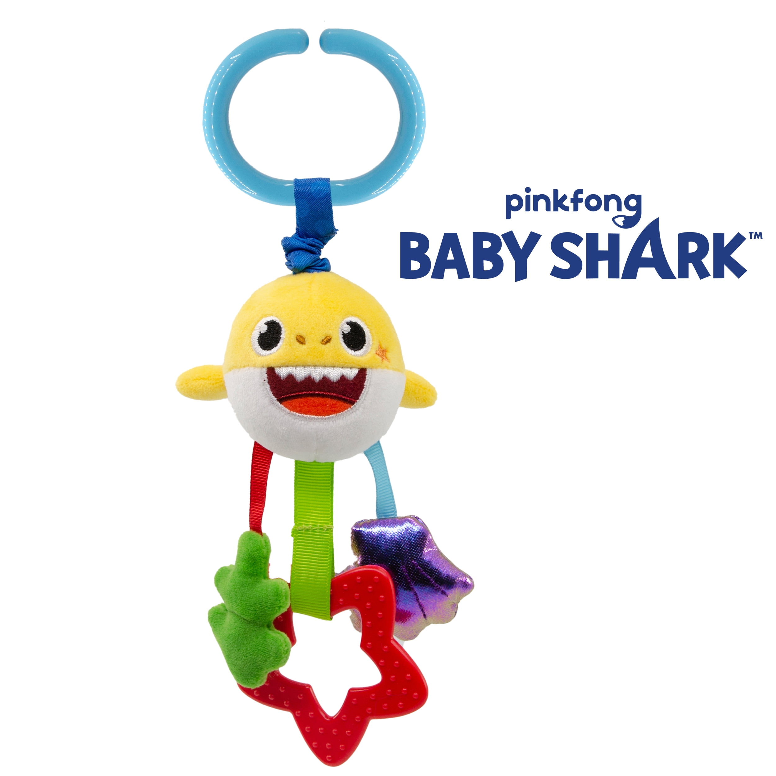 Yume Brand Baby Shark Jitter Ring - Soothing Vibration Baby Toy
