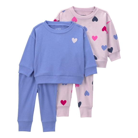 Carter's Child of Mine Baby 2-Pack Outfit Set, 4-Piece, Sizes 0/3 - 24 Months