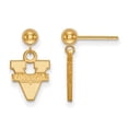 thumbnail image 1 of Real 14kt Yellow Gold LogoArt University of Virginia Earrings Dangle Ball; for Adults and Teens; for Women and Men, 1 of 2