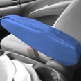 thumbnail image 3 of FH Group Faux Leather Auto Armrest Cover for Cars, Vans, Set of 2 SUV - Blue, 3 of 4