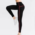 thumbnail image 2 of CENGNIAN Women's Winter Butt Lift Yoga Pants,No See Through Leggings For Ladies,Womens Warm Fleece Lined Thick Tights for Workout Running,Red,Size S, 2 of 3