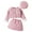 Pink, variant on XBASW Toddler Kids Girls 3 Pieces Outfits Ruffles Long Sleeve Jacket   Skirt and Hat Fall Winter Little Fragrant Wind Clothes Set