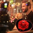 thumbnail image 4 of Jewelry Storage Box, Beautiful 3D Rose Ring Box Romantic Exquisite Craftsmanship  For Storage For Marriage Proposal, 4 of 8