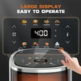 thumbnail image 3 of WHALL 4QT Air Fryer Oven, 8-in-1 Preset Menus, LED Smart Touchscreen, Reduce 85% Fat,1200W, 3 of 9