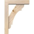 thumbnail image 3 of Ekena Millwork 5 1/2"W x 22"D x 30"H Olympic Block Smooth Bracket w/ Offset Brace, Douglas Fir, 3 of 25