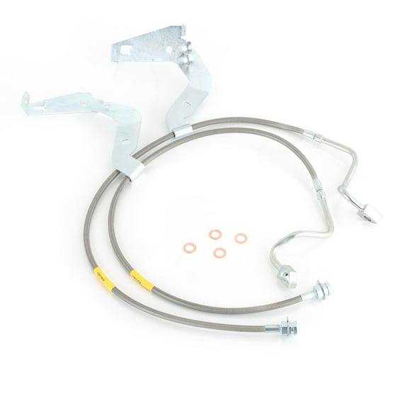 FAPO Extended Front Stainless Brake Lines for 08-15 Ford Super Duty F250 F350 4-6" Lift