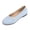 Blue, variant on Flats for Women Slip On Closed Toe Round Toe Mary Jane Shoes Comfortable Walking Ballet Flats Summer Trendy Low Wedge Dolly Shoes Green 36