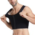 thumbnail image 2 of Hommes Compression Corset Body Shaper Débardeur à Trois Poitrines Shapewear Slimming Undershirt, 2 of 4