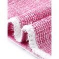 thumbnail image 5 of INSPIRE CHIC Women's Tweed Knit Jacket Short Sleeve Crew Neck Cropped Cardigan Hot Pink XL, 5 of 6