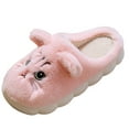 thumbnail image 2 of ATENAR Slippers for Women Comfy Slide Womens Shoes Fleece House Slipper Pink 40, 2 of 5