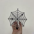 thumbnail image 6 of Spider Web Metal Candle Holders, Halloween Candlestick Holders for Halloween Dining Table Home Spooky Party Decor 6.88*7.28In, 6 of 6