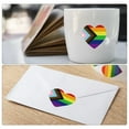 thumbnail image 4 of Girlsshop 500Pcs Pride Stickers Rainbow Heart Shaped Labels Adhesive Stickers, 4 of 9