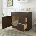 thumbnail image 4 of Vanity Art 36" W Birch Plywood Freestanding Single Base 2 Drawers Storage Cabinet with Soft Close Door, 4 of 9