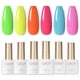 thumbnail image 1 of Set de esmaltes de uñas en gel GAOY, verde neón y rosa, 6 colores, 7,3 ml, 1 of 6