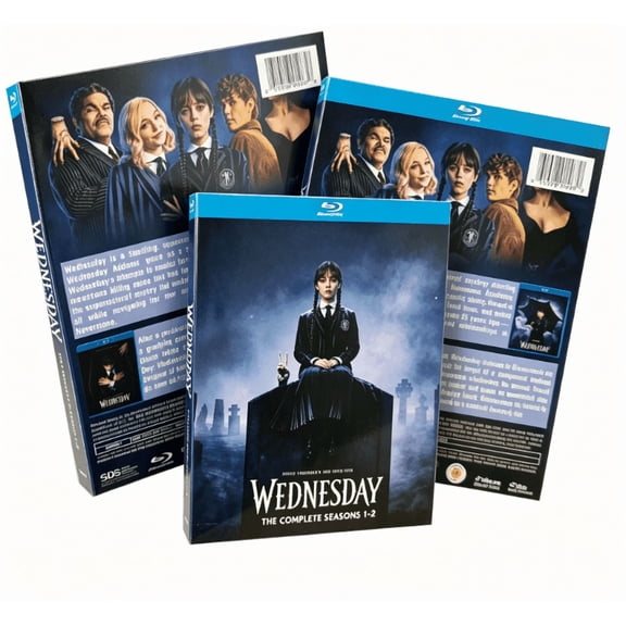 Wednesday The Complete Season 1-2 (BR 4Disc, 2025) NEW Set