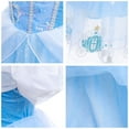 thumbnail image 6 of Girls Cinderella Princess Dress Halloween Party Role Play with Sleeves, 6 of 7