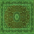 thumbnail image 1 of Ahgly Company Indoor Square Medallion Green Traditional Area Rugs, 8' Square, 1 of 1