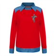 thumbnail image 4 of Endives Women's Blouse Long Sleeve Shirt Sweatshirt Casual Lapel Denim Stitching Pullover Sweatshirt Womens Tops, 4 of 4