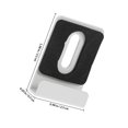 thumbnail image 2 of HONMEET 4 Pcs Pinces Robustes pour Miroir Supports Muraux en Acier Inoxydable Blanc, 2 of 7