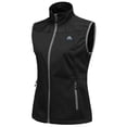 thumbnail image 2 of Mapamyumco Women's Lightweight Vest, Windproof Sleeveless Jacket Water-Repellent Softshell Vest for Running Golf Hiking, Black XS, 2 of 7