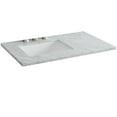 thumbnail image 6 of Bellaterra Home 430002-37L-WMR 37 in. Carrara Countertop & Single Rectangle Left Sink, White, 6 of 6