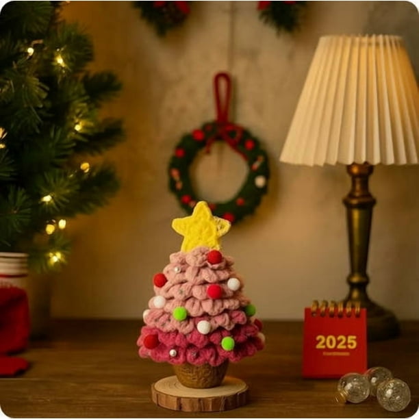 Decoraciones navideñas, adornos navideños, regalos de Navidad, decoración navideña hecha a mano para el árbol, pequeñas y bonitas decoraciones navideñas en miniatura para árboles de Navidad.