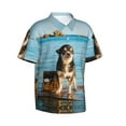 thumbnail image 2 of Pirate Chihuahua Flag Men'S 3d Print Casual Button Down Shirts, Novelty Hawaiian Short Sleeves M, 2 of 8