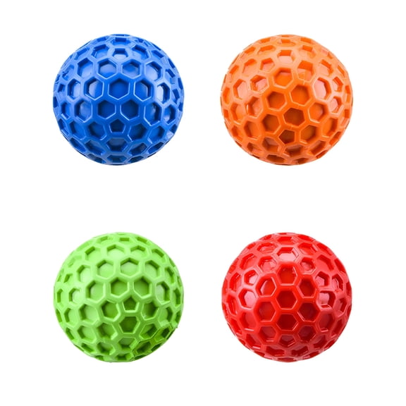 BESTSKY Tough Dog Chew Toy Indestructible Dog Chew Ball for Aggressive Chewers Interactive Squeaky Ball Toy for Large Medium Dogs