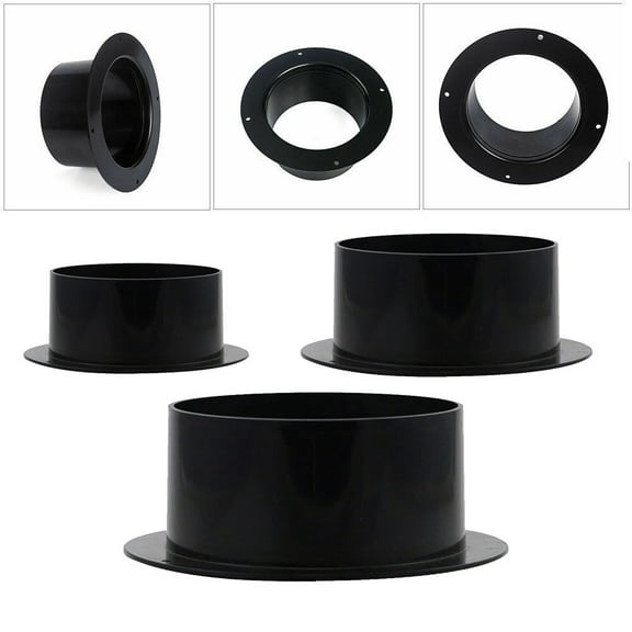Abs Straight Pipe Flange Ventilation Ducting Exhaust Pipe Air Duct Connectors