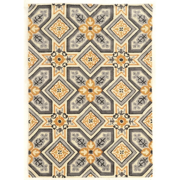 Hawthorne Collection 5' x 7' Hand Tufted Rug in Gray