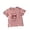 Pink, variant on lnmuld Girls Elegant Summer Short Sleeve Blouse with Delicate 3D Bow Design Color:Pink,Size:2-3 Years