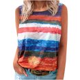 thumbnail image 1 of Camiseta sin mangas suelta con cuello redondo y estampado informal a la moda para mujer Pompotops lopia995965, 1 of 6