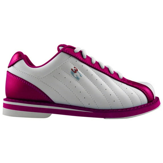 3G Ladies Kicks Bowling Shoes White/Pink 8 1/2 M US