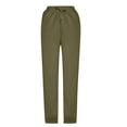 thumbnail image 4 of SOOMLON Trouser Pants for Women with Pockets Plus Size Elastic Waist Jogger Vintage Pants Casual Camping Workout Clothes, 4 of 6