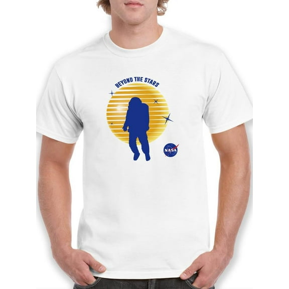 NASA Nasa Beyond Stars Astronaut T-Shirt Men -NASA Designs, Male Small
